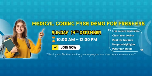 Free Medical Coding Demo Offline Session \u2013 December 14th , Salem*
