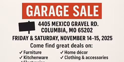 Garage Sale - Columbia, MO