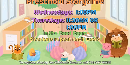 Preschool Storytime