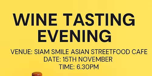 Siam Smile Wine tasting evening 