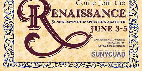 A New Dawn of Inspiration - SUNYCUAD's Educational Conference 2026