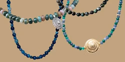 Jewelry Club: A Monthly Workshop - May - Agate Necklace Studio