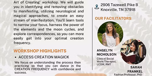 THE ART OF CREATING: a comprehensive manifestation workshop