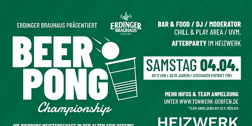 DAS GRO\u00dfE BEER PONG TURNIER IM TONWERK