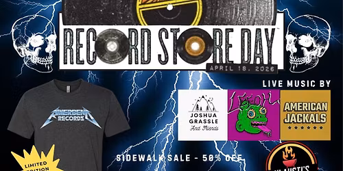 Record Store Day - April 18th, 2026 ALL DAY PARTY!!