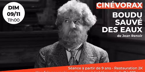 Cin\u00e9vorax : Boudu sauv\u00e9 des eaux de Jean Renoir