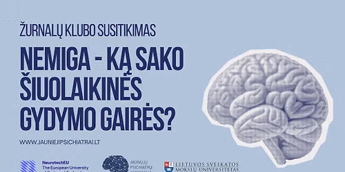 \u017durnal\u0173 klubo susitikimas: \u201eNemiga \u2013 k\u0105 sako \u0161iuolaikin\u0117s gydymo gair\u0117s?\u201c