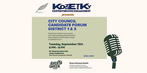 Green Space and Climate Change Candidate Forum