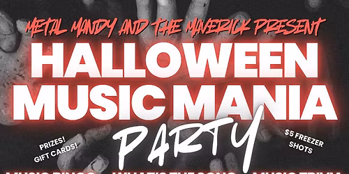 Halloween Music Mania Party with Metal Mandy at The Maverick