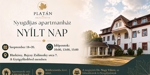 Nyílt nap a Platán Rezidenciában