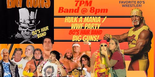 80's BIG GUNS Band \/ WWF~Hulk-a-mania Party
