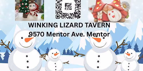 Ceramic Light up Gnome Couple or Light up Snowman $30 @ Winking Lizard