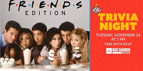 Friends Themed Trivia Night