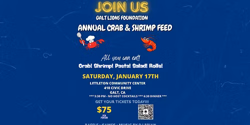 Galt Lions Crab and Shrimp Feed