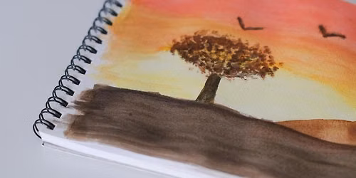 Desert Sunset: Cactus Silhouettes (Paint and Sip)
