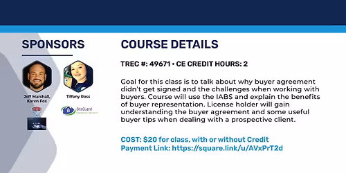 Mastering the Buyer's Rep