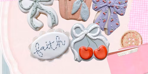 Coquette Cookie Decorating Class \ud83c\udf52 \ud83c\udf80