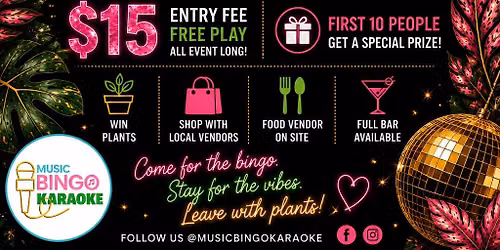 BEYONC\u00c9 PLANT MUSIC BINGO KARAOKE