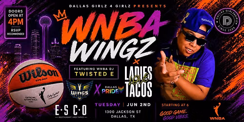 Dallas Wings \u00d7 Dallas Pride edition of Ladies Love Tacos