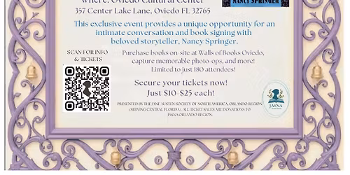 Enola Holmes Author Book Talk and Signing!