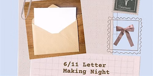 Letter Making Night w Book Club