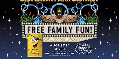 Free Movie in the Park at Summer's Last Blast-The SpongeBob Movie