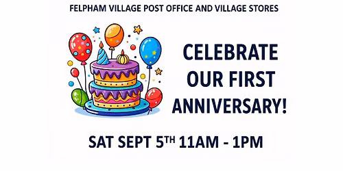 First Anniversary Celebration — 1 Grassmere Parade, Felpham, Bognor Regis