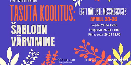 TASUTA koolitus: \u0160abloonv\u00e4rvimine \ud83e\udd0d