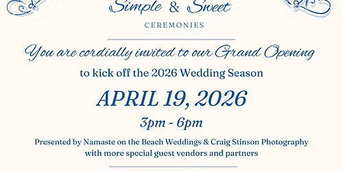 Open House Simple and Sweet Ceremonies