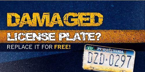 FREE License Plate Replacement Event - Western Cumberland Co.