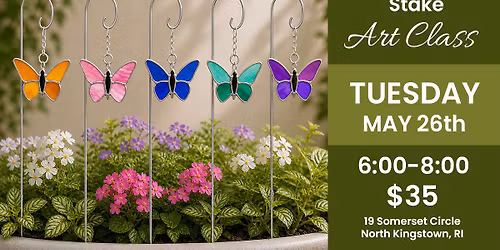 Beginner Stained Glass Butterfly Garden Stake