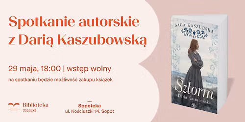 Spotkanie autorskie z Dari\u0105 Kaszubowsk\u0105