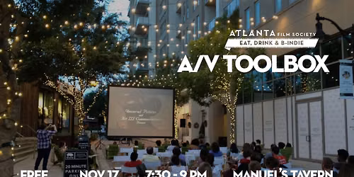 Eat, Drink & B-Indie: A\/V Toolbox