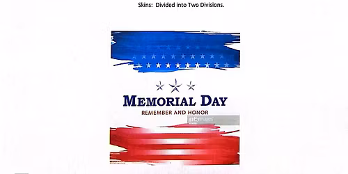Memorial Day 2-person Scramble\u26f3\ufe0f