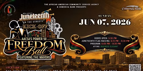 AACSA 45th Annual Juneteenth: Power 50: Juneteenth Mayors Freedom Ball