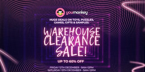 Auckland Warehouse Mega Sale - Toys, Games, Samples, Gifts from $3!
