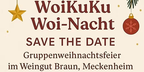 WoiKuKu Woihnacht - Gruppenweihnachtsfeier