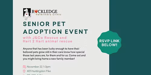 Senior Pet Adoption and Meet-N-Greet