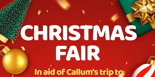 Christmas Fair for Callum's trip to Tanzania
