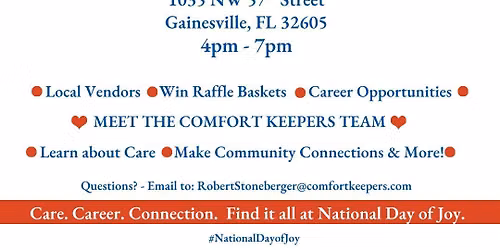 Comfort Keepers National Day of Joy