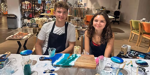 Resin Art Classes Melbourne: Cheeseboards & Coasters