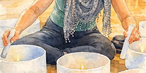 Candle-lit  Sound bath & yoga at Hanai