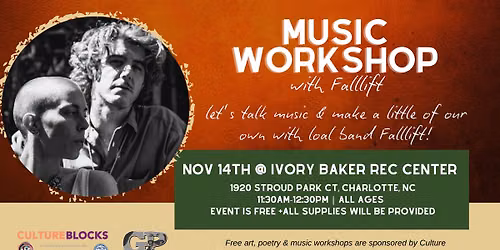 Music Workshop with local band Falllift!