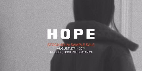 STOCKHOLM SAMPLE SALE