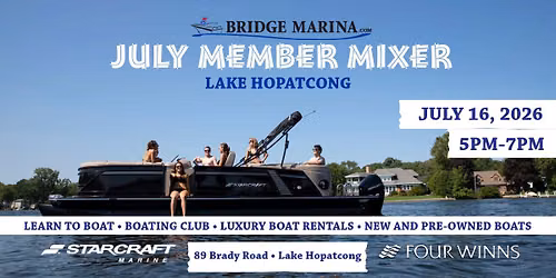 Bridge Marina July Member Mixer on Lake Hopatcong