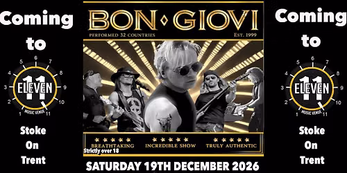 Bon Giovi live at Eleven - Stoke On Trent