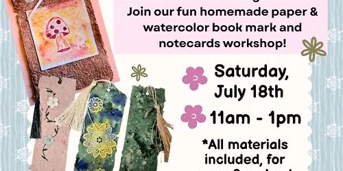 Handmade Paper Bookmarks and Notecard Making