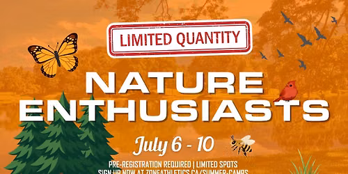 Nature Enthusiasts - 75% SOLD OUT