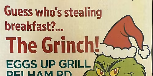 join us for breakfast with Grinch!!