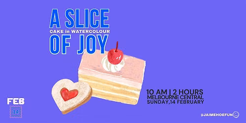 A Slice of Joy: Cake in Watercolour